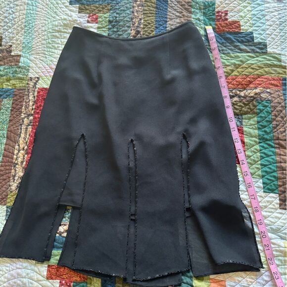 NWOT Adrianna Papell Evening Essentials Bead Trimmed Skirt Size 2P - Picture 5 of 7